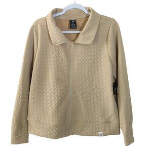 Women's NWT Pro Player zip up sweatshirt, irish cream, size L